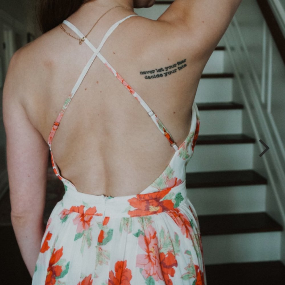 White Floral Maxi Dress - Picture 6 of 6